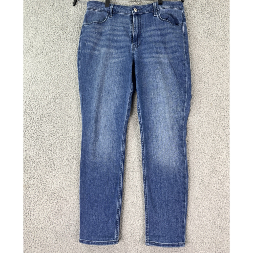 ZZ Old Navy High Rise Super Skinny Jeans Blue Stretch Denim 32x25.5